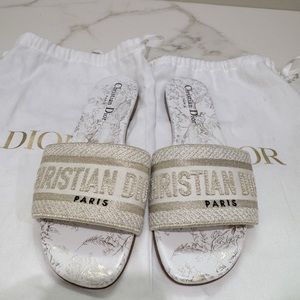 Authentic Christian Dior Dway slides size 36.5